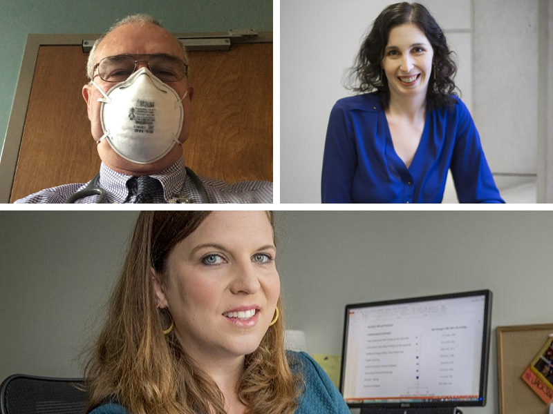 Photos of Drs. Mark Dal Corso, Alyssa Lederer, and Katherine Mills