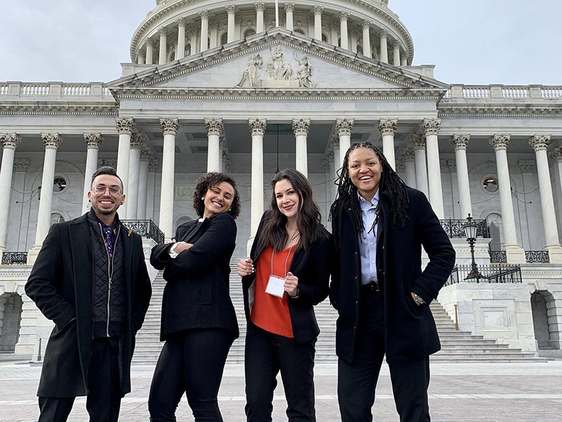 Tulane nutrition students at the nation's capitol