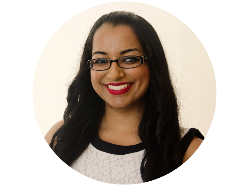 Allysha Ram headshot in a circle frame