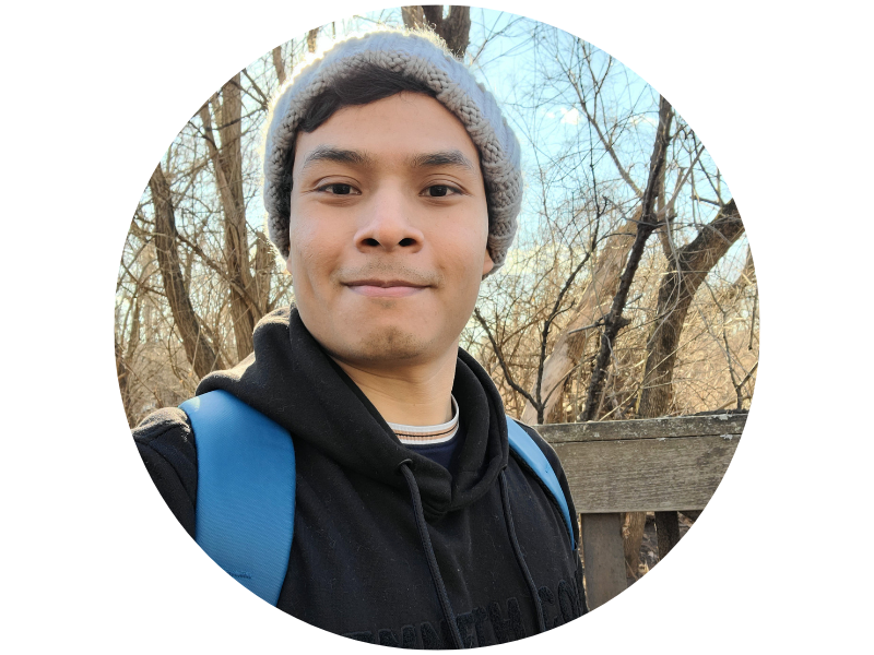 Student Ambassador Kevin Madrid headshot in a circular frame