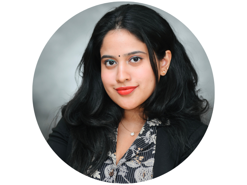 headshot of Sneha Kanan, in a circular frame