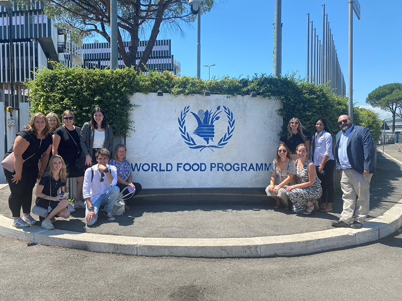 IHSD students at the World Food Programme headquarters