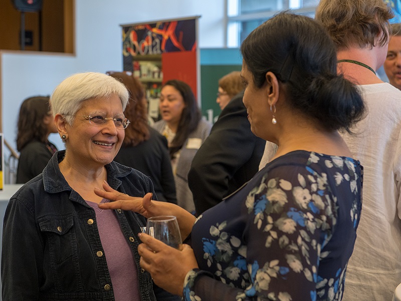 visitors at Outbreak Exhibit 
