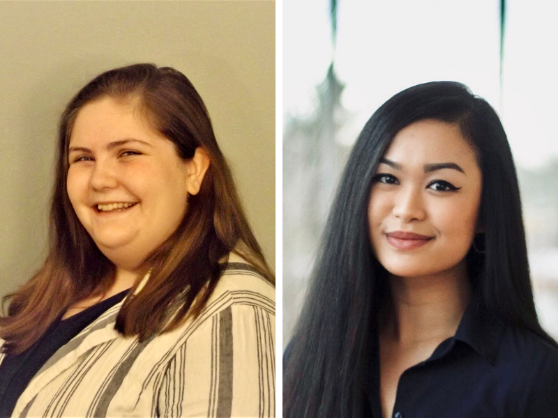Photo of Caitlin Boyle and Althea Alquitran