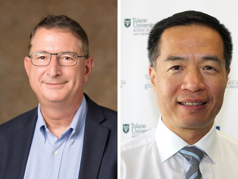 Photo from left to right: Drs. Mark Diana and Lizheng Shi. 