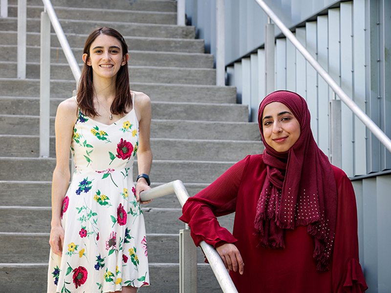 Photo of Margaret Conrad and Amna Ashraf 