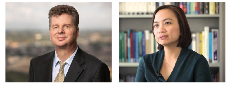 IHSD Chair David Hotchkiss and Vice-chair Mai Do